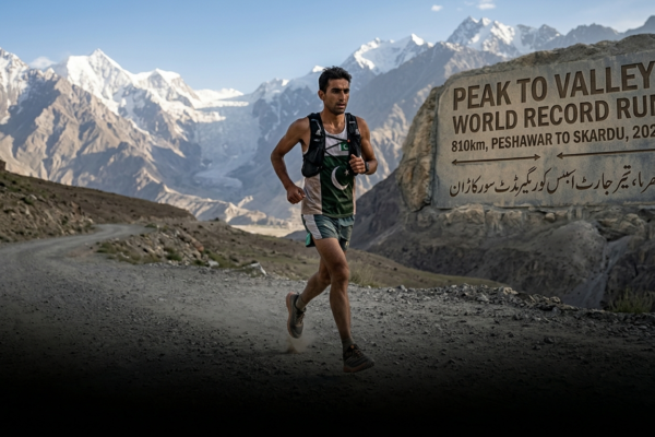 Pakistani Athlete Sets World Record by Running 810km from Peshawar to Skardu