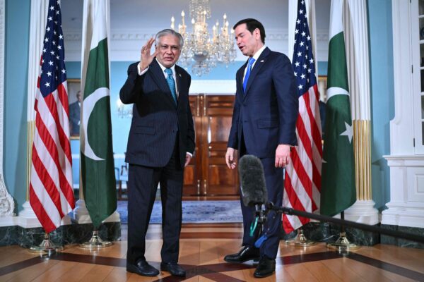 Ishaq Dar Meets US Secretary of State Marco Rubio in Washington