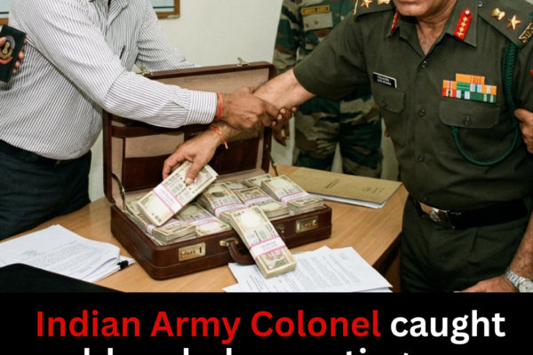 Indian Army Colonel Caught Allegedly Accepting ₹5 Million Bribe