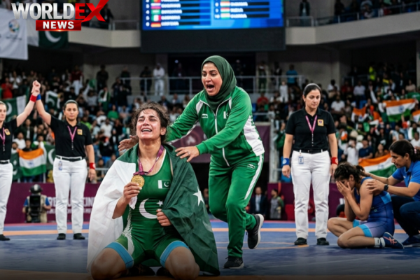 Ayesha Baloch Wins Gold for Pakistan After Defeating Indian Opponent in Wrestling Final
