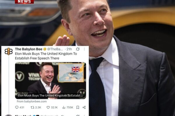 Elon Musk Jokes About Buying the United Kingdom: “How Much Is It?”